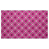 Marokkanisches Fliesenmuster, Fuchsienrosa und Sch Stoff (Fat Quarter (45,7 x 55,9 cm))