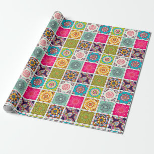 marokkanisches Fliesenmuster Geschenkpapier