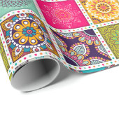 marokkanisches Fliesenmuster Geschenkpapier (Rolleneckpunkt)
