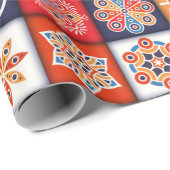 marokkanisches Fliesenmuster Geschenkpapier (Rolleneckpunkt)