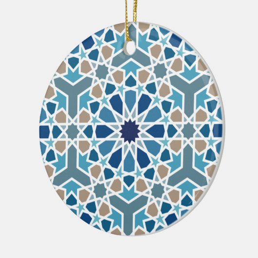 marokkanisches Fliesenmuster Keramik Ornament (Links)