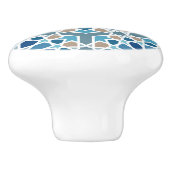 marokkanisches Fliesenmuster Keramikknauf (Seitenansicht)