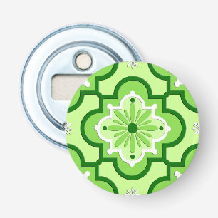marokkanisches Fliesenmuster - Lime Green Flaschenöffner