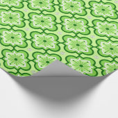 marokkanisches Fliesenmuster - Lime Green Geschenkpapier (Ecke)
