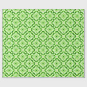 marokkanisches Fliesenmuster - Lime Green Geschenkpapier (Flach)
