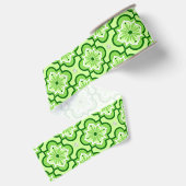 marokkanisches Fliesenmuster - Lime Green Ripsband (Rückseite)