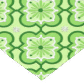 marokkanisches Fliesenmuster - Lime Green Tischdecke (Schrägansicht)