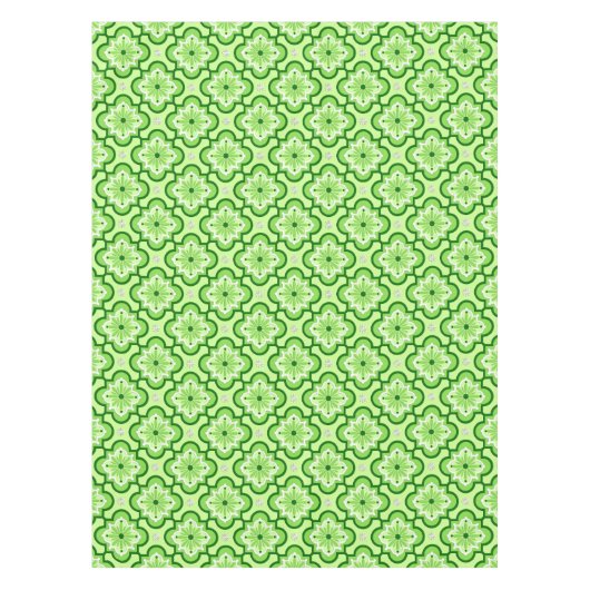 marokkanisches Fliesenmuster - Lime Green Tischdecke (Vorderseite)