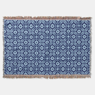 marokkanisches Fliesenmuster, Marine und Sky Blue Decke