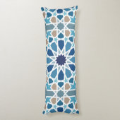 marokkanisches Fliesenmuster Seitenschläferkissen (Rückseite (Vertikal))