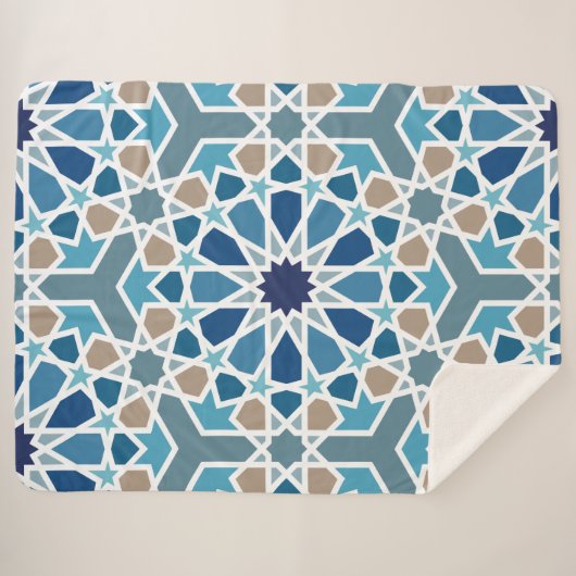 marokkanisches Fliesenmuster Sherpadecke (Vorderseite (Horizontal))