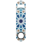 marokkanisches Fliesenmuster Speed Flaschenöffner (Rückseite)