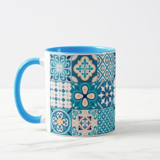 marokkanisches Fliesenmuster Tasse (Links)