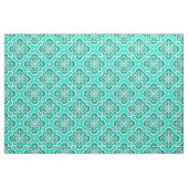 Marokkanisches Fliesenmuster - Türkis und Aqua Stoff (Fat Quarter (45,7 x 55,9 cm))