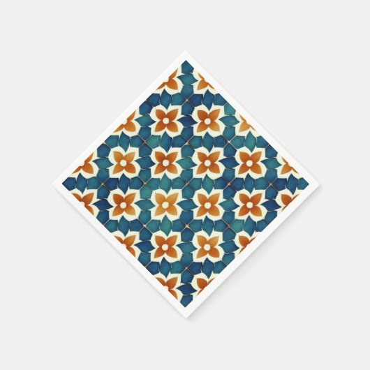 Marokkanisches Fliesenpapier Napkin Serviette (Ecke)