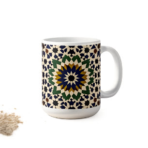 Marokkanisches geometrisches Mosaikmuster Keramik- Kaffeetasse