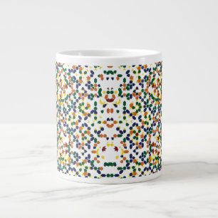 Marokkanisches geometrisches Muster Jumbo-Tasse