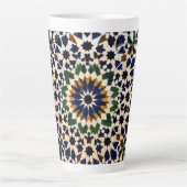 Marokkanisches geometrisches Muster Keramik-Aufbew Milchtasse (Vorderseite)
