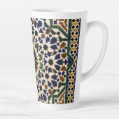 Marokkanisches geometrisches Muster Keramik-Aufbew Milchtasse (Rechts)