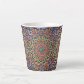 Marokkanisches geometrisches Muster  Milchtasse (Vorderseite)
