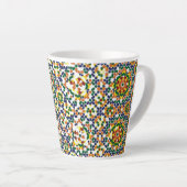 Marokkanisches geometrisches Muster Milchtasse (Rechte Ecke)