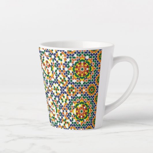 Marokkanisches geometrisches Muster Milchtasse (Rechts)