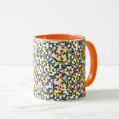 Marokkanisches geometrisches Muster Tasse (VorderseiteRechts)