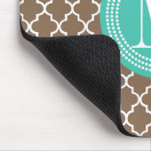 Marokkanisches Gitter Browns personalisiert Mousepad (Ecke)