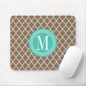 Marokkanisches Gitter Browns personalisiert Mousepad (Mit Mouse)