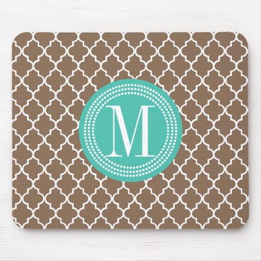 Marokkanisches Gitter Browns personalisiert Mousepad (Vorne)