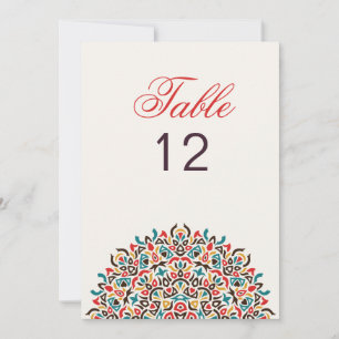 Marokkanisches Gitter Geo Mandala Hochzeit Tischnu Einladung
