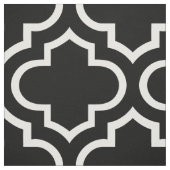 Marokkanisches Gitter-Muster-Schwarzweiss-Gewebe Stoff (Muster)