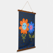 marokkanisches Glück Wandteppich Mit Holzrahmen (Gewinkelt)