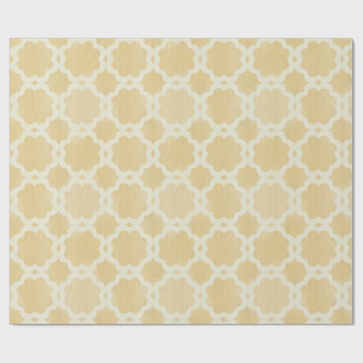 Marokkanisches GoldPackpapier Geschenkpapier (Flach)