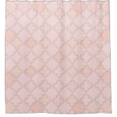 Marokkanisches großes Quatrefolienmuster Pastel Co Duschvorhang (Vorderseite)