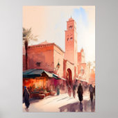 marokkanisches Hausposter Poster (Vorne)