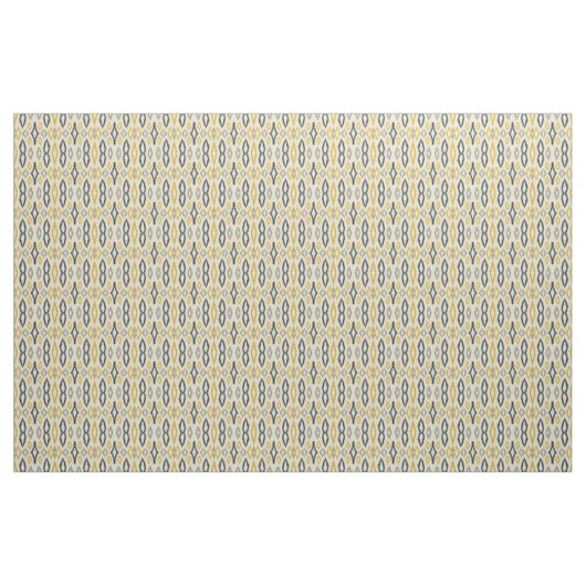 Marokkanisches Ikat Blue Yellow Pattern Stoff (Fat Quarter (45,7 x 55,9 cm))