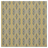 Marokkanisches Ikat Blue Yellow Rustic Muster Stoff (Muster)