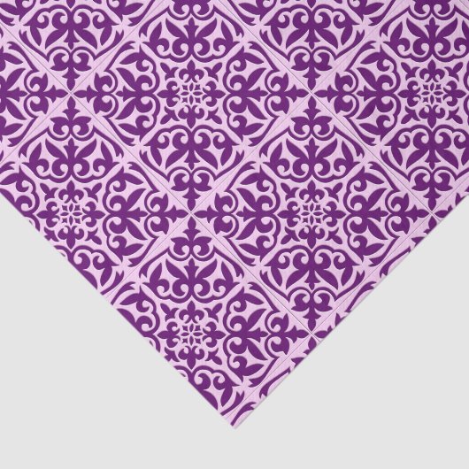 marokkanisches Kachel - lila und orchid Seidenpapier (Ausschnitt)