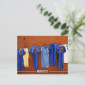 marokkanisches Kleid Postkarte (Stehend Vorderseite)