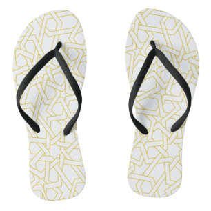 Marokkanisches Kunstdesign in Goldfarbe Badesandalen