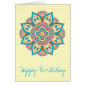 Marokkanisches Mandala mit bunten ethnischen Muste (Vorne)