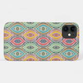 Marokkanisches Mandala mit bunten ethnischen Muste Case-Mate iPhone Hülle (Rückseite (Horizontal))