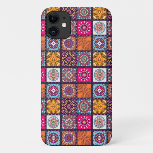 Marokkanisches Mandala mit bunten ethnischen Muste Case-Mate iPhone Hülle (Rückseite)