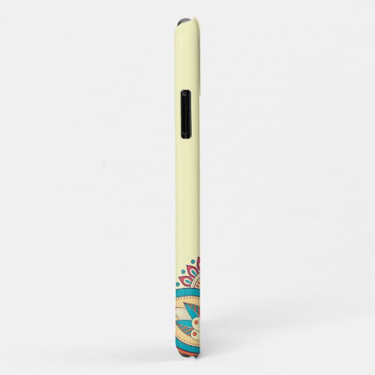 Marokkanisches Mandala mit bunten ethnischen Muste Case-Mate iPhone Hülle (Hinten/Rechts)