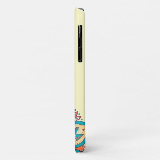 Marokkanisches Mandala mit bunten ethnischen Muste Case-Mate iPhone Hülle (Hinten/Links)