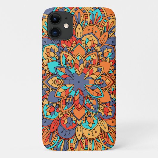 Marokkanisches Mandala mit bunten ethnischen Muste Case-Mate iPhone Hülle (Rückseite)