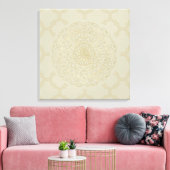 Marokkanisches Mandala - überwundene Canvas Leinwanddruck (Insitu (Wohnzimmer))