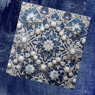 Marokkanisches Mittelmeer-Faux-Diamant-Kachelmuste Fliese