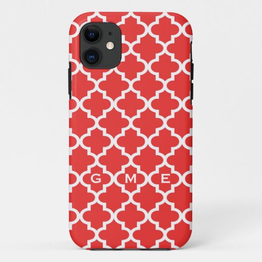 Marokkanisches Monogramm des Case-Mate iPhone Hülle (Rückseite)